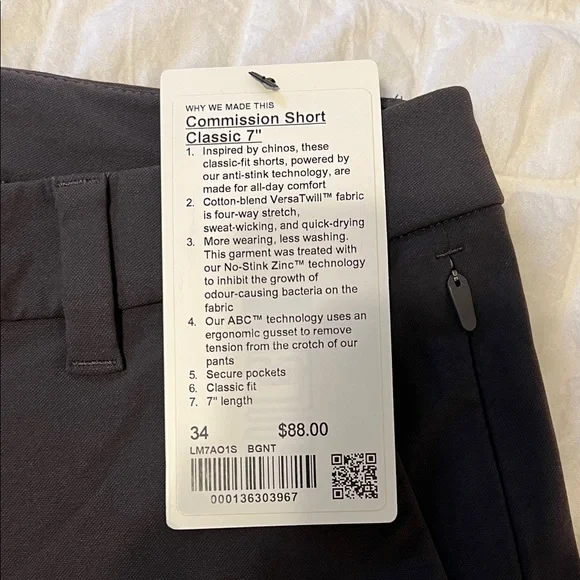 lululemon athletica Men's Charcoal Shorts - Picture 2 of 4